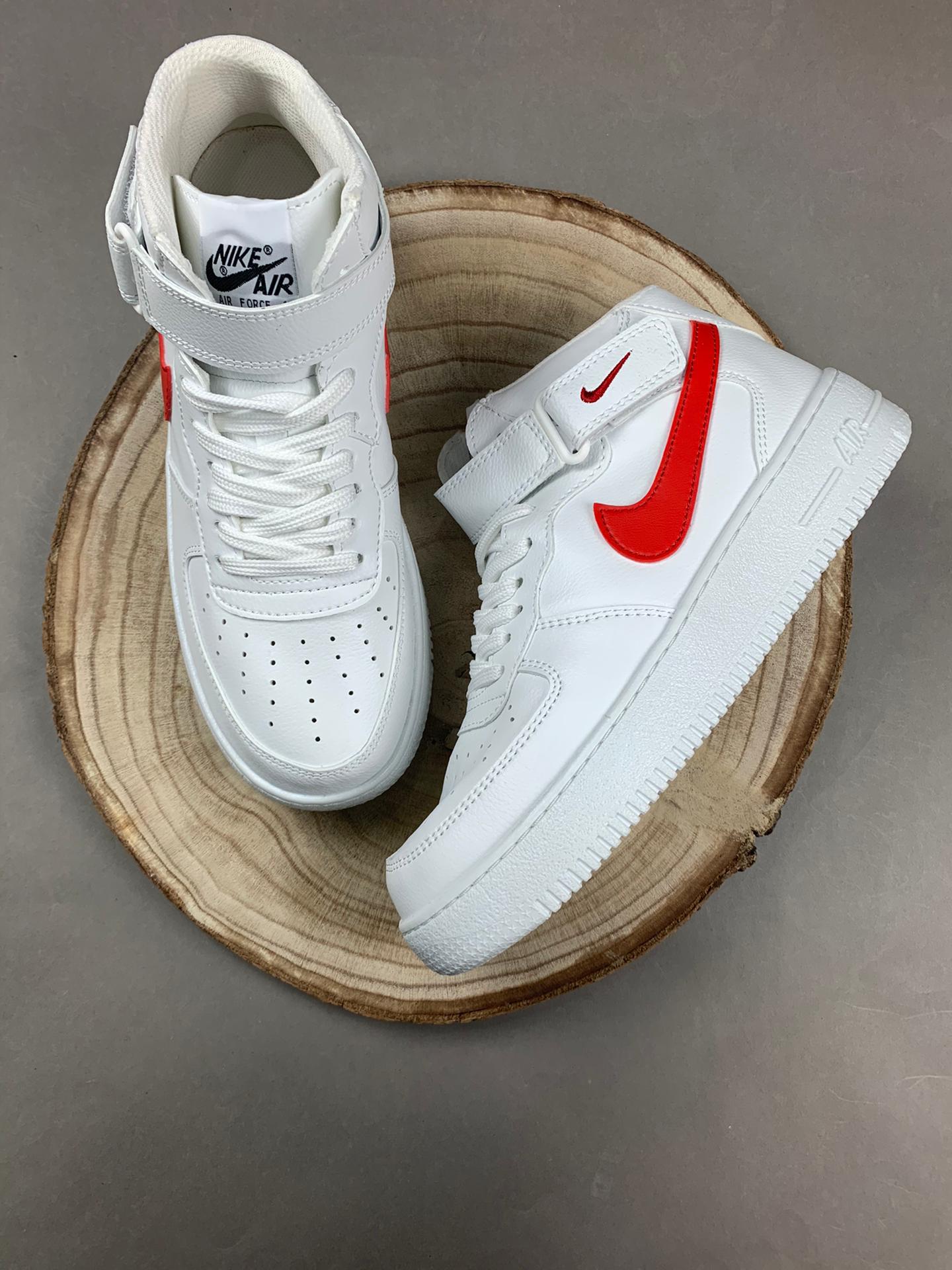 AF1 Mid Sail University Red