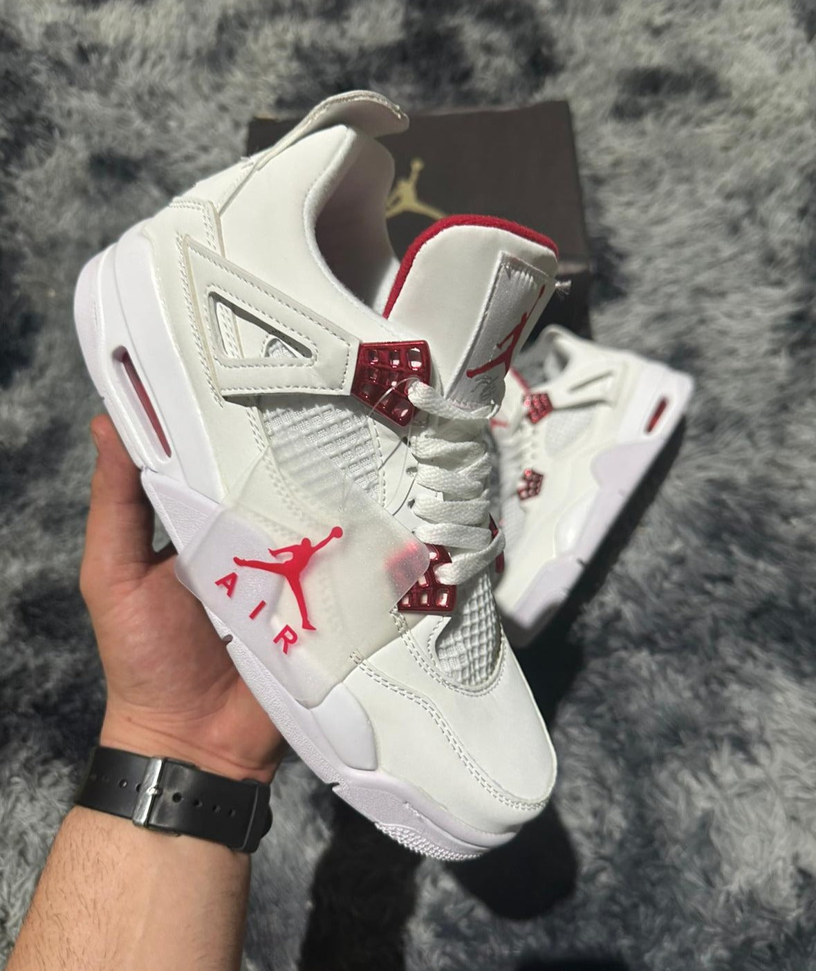 AJ4 Red Metallic