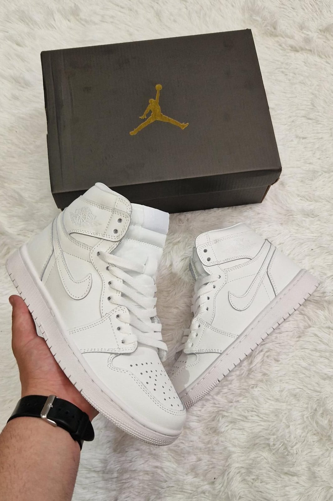 AJ1 High White