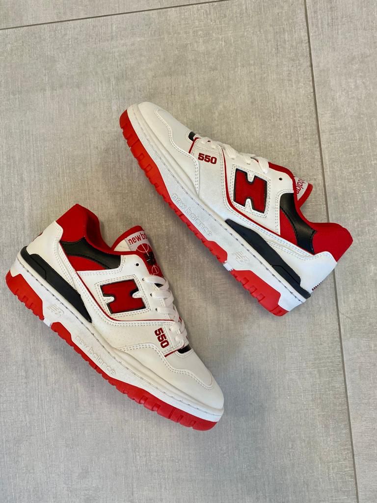 NB 550 White Red